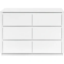 Babyletto Bento 6-Drawer Double Dresser -Kids Furniture M21626W White Background 02