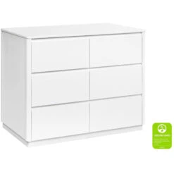 Babyletto Bento 6-Drawer Double Dresser -Kids Furniture M21626W White Background Main Greenguard 00