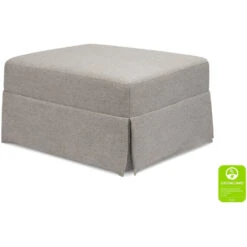 Namesake Crawford Gliding Ottoman 23 Namesake Crawford Gliding Ottoman -Kids Furniture M21785PGEW White Background Main Greenguard 00
