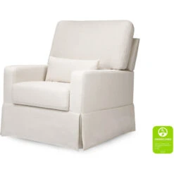 Namesake Crawford Pillowback Comfort Swivel Glider -Kids Furniture M21787PCMEW White Background Main Greenguard 00