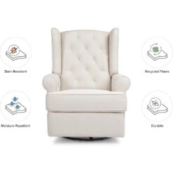 Namesake Harbour Electronic Recliner & Swivel Glider With USB Port 24 Namesake Harbour Electronic Recliner & Swivel Glider With USB Port -Kids Furniture M21987PCMEW White Background 02