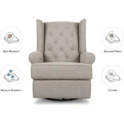 Namesake Harbour Electronic Recliner & Swivel Glider With USB Port 33 Namesake Harbour Electronic Recliner & Swivel Glider With USB Port -Kids Furniture M21987PGEW White Background 02