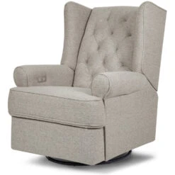 Namesake Harbour Electronic Recliner & Swivel Glider With USB Port 32 Namesake Harbour Electronic Recliner & Swivel Glider With USB Port -Kids Furniture M21987PGEW White Background Main 01
