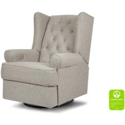 Namesake Harbour Electronic Recliner & Swivel Glider With USB Port 39 Namesake Harbour Electronic Recliner & Swivel Glider With USB Port -Kids Furniture M21987PGEW White Background Main Greenguard 00