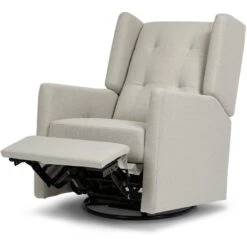 Franklin & Ben Austen Recliner And Swivel Glider 25 Franklin & Ben Austen Recliner And Swivel Glider -Kids Furniture M22087PGET White Background 03