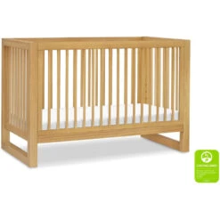 Namesake Nantucket 3-in-1 Convertible Crib -Kids Furniture M23301HY White Background Main Greenguard 00