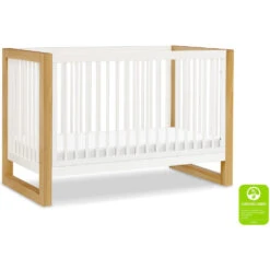 Namesake Nantucket 3-in-1 Convertible Crib -Kids Furniture M23301RWHY White Background Main Greenguard 00