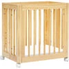 Babyletto Yuzu 8-in-1 Convertible Crib With All-Stages Conversion Kits -Kids Furniture M23401N White Background 02