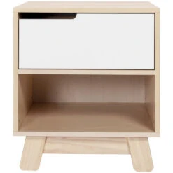 Babyletto Hudson Nightstand With USB Port -Kids Furniture M4260NXW White Background 01 c04973aa 95df 45fd 972a 3be573784ff3