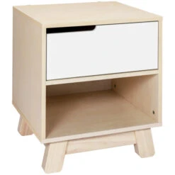 Babyletto Hudson Nightstand With USB Port -Kids Furniture M4260NXW White Background Main 00 ca047550 3eb9 4535 9ac5 9c5ab170e2a8