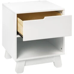 Babyletto Hudson Nightstand With USB Port -Kids Furniture M4260W White Background 02 d4897ff2 700b 4233 8420 62d76ecaa62a