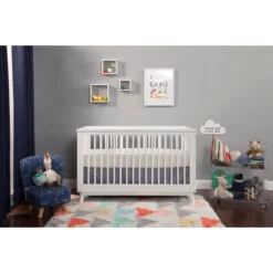 Babyletto Scoot 3-in-1 Convertible Crib With Toddler Bed Conversion Kit 38 Babyletto Scoot 3-in-1 Convertible Crib With Toddler Bed Conversion Kit -Kids Furniture M5801W Lifestyle Main 07 e4320f5b 9bf7 4e7f a88a eed0cd904048
