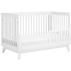 Babyletto Scoot 3-in-1 Convertible Crib With Toddler Bed Conversion Kit 40 Babyletto Scoot 3-in-1 Convertible Crib With Toddler Bed Conversion Kit -Kids Furniture M5801W White Background 03 657db57d 229c 42eb 99ec f2a8c9281a6f