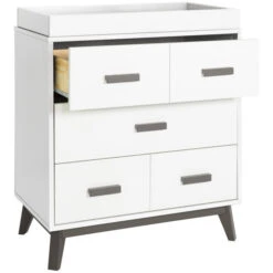 Babyletto Scoot 3-Drawer Changer Dresser With Removable Changing Tray 29 Babyletto Scoot 3-Drawer Changer Dresser With Removable Changing Tray -Kids Furniture M5823SLW White Background 02 33bf6e77 dabf 447e b615 161a68c6143d