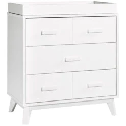 Babyletto Scoot 3-Drawer Changer Dresser With Removable Changing Tray 24 Babyletto Scoot 3-Drawer Changer Dresser With Removable Changing Tray -Kids Furniture M5823W White Background Main 00 87bf2a84 e0c9 463b a353 55e970836fe9