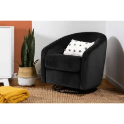 Babyletto Madison Swivel Glider 34 Babyletto Madison Swivel Glider -Kids Furniture M5887BLKV Lifestyle Main 06