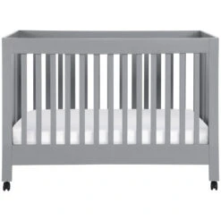 Babyletto Maki Full-Size Folding Crib With Toddler Bed Conversion Kit -Kids Furniture M6601G White Background 02 0efaa5de 190c 4193 ac53 162105d9c8b9