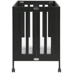 Babyletto Origami Mini Crib -Kids Furniture M6698B White Background 03