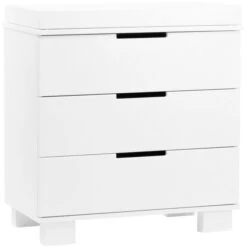 Babyletto Modo 3-Drawer Changer Dresser With Removable Changing Tray -Kids Furniture M6723W White Background Main 00 2e33704b 6fc2 486f ac65 d22839b46ff0