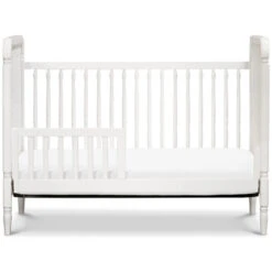 Namesake Liberty 3-in-1 Convertible Spindle Crib With Toddler Bed Conversion Kit -Kids Furniture M7101RW White Background 04
