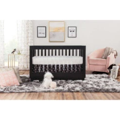 Babyletto Harlow 3-in-1 Convertible Acrylic Crib With Toddler Bed Conversion Kit -Kids Furniture M8601KB Lifestyle 07 48ae54e5 2fed 4a44 916a 7a94429ebd28