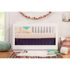 Babyletto Harlow 3-in-1 Convertible Acrylic Crib With Toddler Bed Conversion Kit -Kids Furniture M8601KW Lifestyle Main 07 47a6add2 ef1a 4004 afba caf736771144