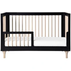 Babyletto Lolly 3-in-1 Convertible Crib With Toddler Bed Conversion Kit -Kids Furniture M9001BNX White Background 04 04447712 a0cb 472d 98af 7786143375ae