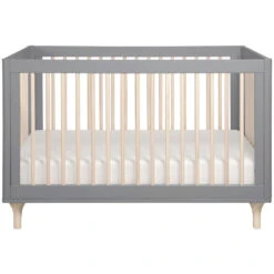 Babyletto Lolly 3-in-1 Convertible Crib With Toddler Bed Conversion Kit -Kids Furniture M9001GNX White Background 02 ee55d1f5 6f84 40b2 87b0 dc6ead92c903