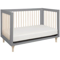 Babyletto Lolly 3-in-1 Convertible Crib With Toddler Bed Conversion Kit -Kids Furniture M9001GNX White Background 05 0de788fc 02d5 467a b44e e0d38b051811