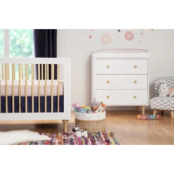 Babyletto Lolly 3-Drawer Changer Dresser With Removable Changing Tray -Kids Furniture M9023WN Lifestyle 04