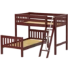 Maxtrix Twin L-Shaped Bunk Bed -Kids Furniture MASH1 CS