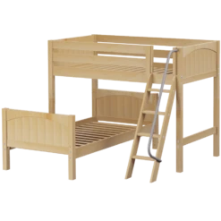 Maxtrix Twin L-Shaped Bunk Bed 29 Maxtrix Twin L-Shaped Bunk Bed -Kids Furniture MASH1 NP
