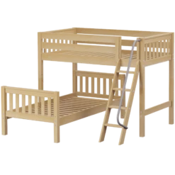 Maxtrix Twin L-Shaped Bunk Bed 30 Maxtrix Twin L-Shaped Bunk Bed -Kids Furniture MASH1 NS