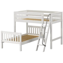 Maxtrix Twin L-Shaped Bunk Bed 31 Maxtrix Twin L-Shaped Bunk Bed -Kids Furniture MASH1 WS