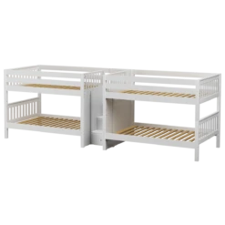 Maxtrix Full XL Quadruple Bunk Bed With Stairs -Kids Furniture MEGA WS