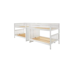 Maxtrix Full XL Quadruple Bunk Bed With Stairs -Kids Furniture META WS LEFT