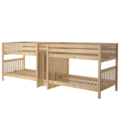 Maxtrix Full XL Quadruple Bunk Bed With Stairs -Kids Furniture META XL NS