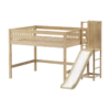 Maxtrix Full Mid Loft Bed With Slide Platform -Kids Furniture NICHE NS 3a61e3d8 2b1c 49c1 a17f 153be2b14d5a