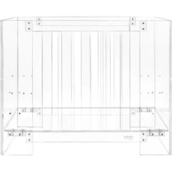 Nursery Works Vetro Mini Crib With Mattress -Kids Furniture NW1060CA White Background 04
