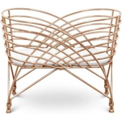 Nursery Works Aura Bassinet 12 Nursery Works Aura Bassinet -Kids Furniture NW16734RGLD White Background 01