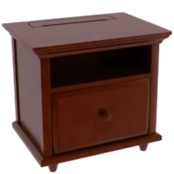 Maxtrix Nightstand With Charging Station -Kids Furniture Nightstand with charging station chestnut