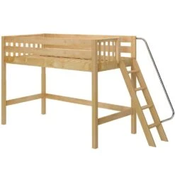 Maxtrix Twin XL Mid Loft Bed -Kids Furniture PACK XL NS LEFT