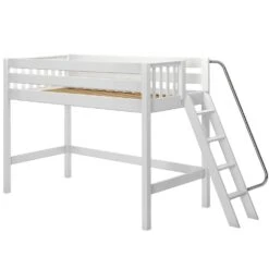Maxtrix Twin XL Mid Loft Bed -Kids Furniture PACK XL WS LEFT