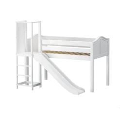 Maxtrix Twin Low Loft Bed With Slide Platform -Kids Furniture POCUS WC 1adbab7f fc4c 489b 8b21 69c5737930b9