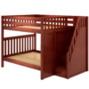 Maxtrix Queen High Bunk Bed With Stairs -Kids Furniture POPPER CS LEFT