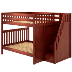 Maxtrix Queen High Bunk Bed With Stairs