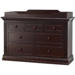 Sorelle Providence Double Dresser -Kids Furniture Providence Double Dresser With Topper Dark Espresso
