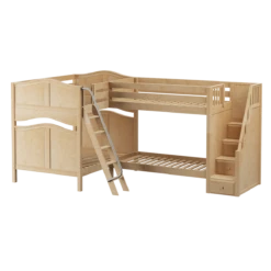 Maxtrix Full High Corner Bunk Bed With Ladder + Stairs - R -Kids Furniture QUANTUM NC 402b1824 db77 43f8 8279 c4bd14ca7fcd