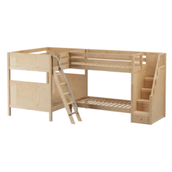 Maxtrix Full High Corner Bunk Bed With Ladder + Stairs - R -Kids Furniture QUANTUM NP f5268b74 ecf2 4b12 b891 47c1216d6b53