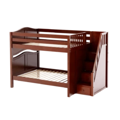 Maxtrix Full Medium Bunk Bed With Stairs 19 Maxtrix Full Medium Bunk Bed With Stairs -Kids Furniture QUASAR CC